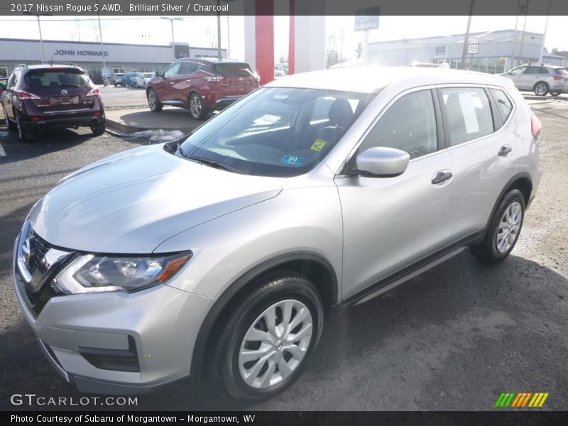 Brilliant Silver / Charcoal 2017 Nissan Rogue S AWD