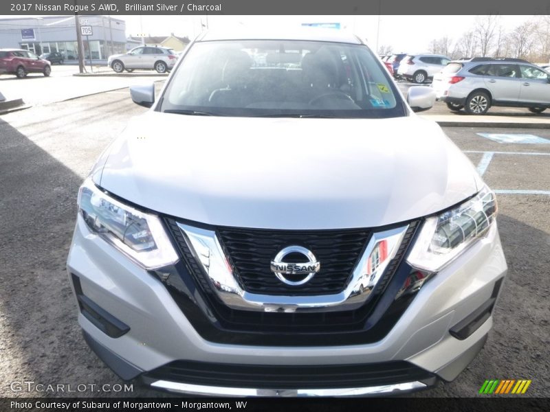 Brilliant Silver / Charcoal 2017 Nissan Rogue S AWD
