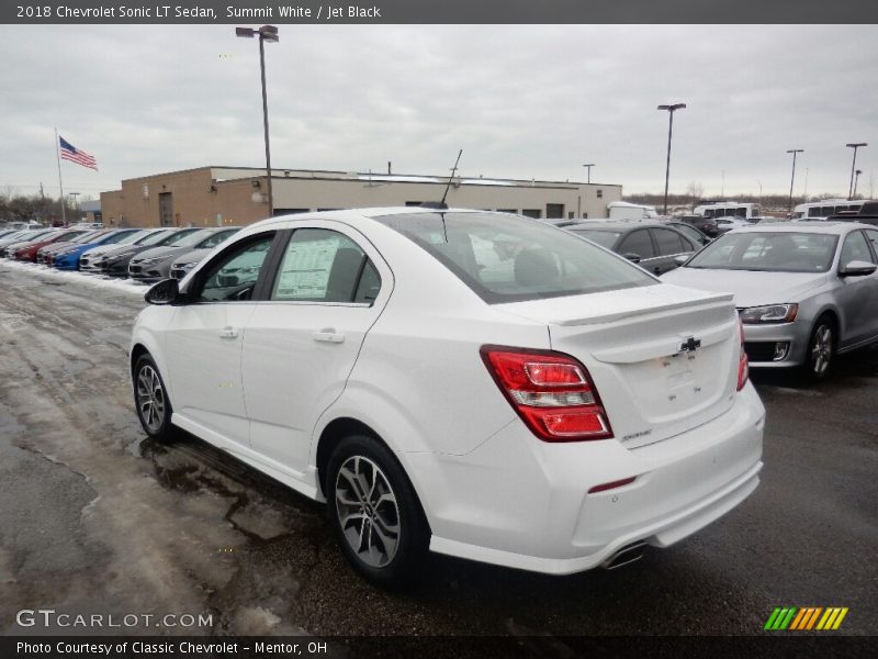 Summit White / Jet Black 2018 Chevrolet Sonic LT Sedan