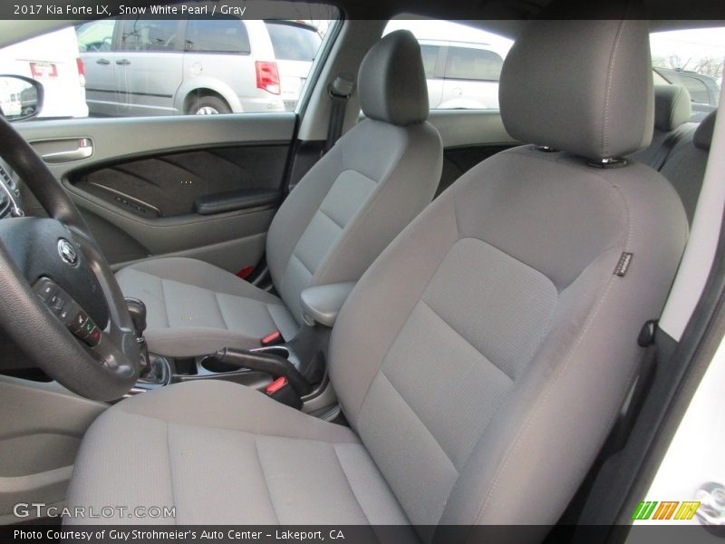 Snow White Pearl / Gray 2017 Kia Forte LX
