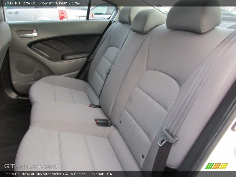 Snow White Pearl / Gray 2017 Kia Forte LX