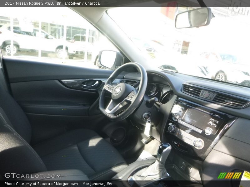 Brilliant Silver / Charcoal 2017 Nissan Rogue S AWD