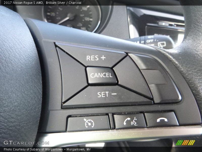 Brilliant Silver / Charcoal 2017 Nissan Rogue S AWD