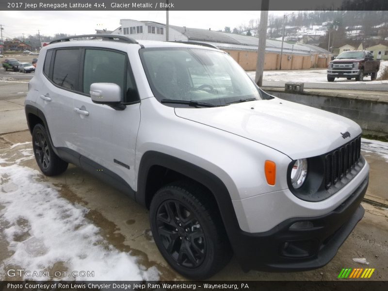 Glacier Metallic / Black 2017 Jeep Renegade Latitude 4x4