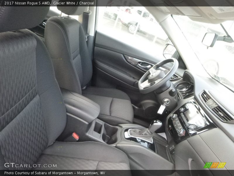 Glacier White / Charcoal 2017 Nissan Rogue S AWD