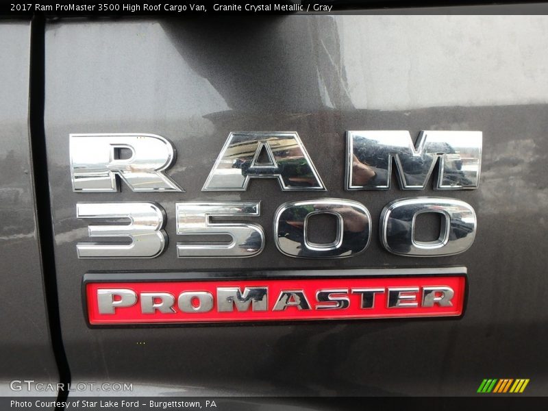 Granite Crystal Metallic / Gray 2017 Ram ProMaster 3500 High Roof Cargo Van