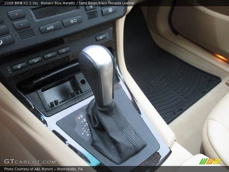 Monaco Blue Metallic / Sand Beige/Black Nevada Leather 2008 BMW X3 3.0si