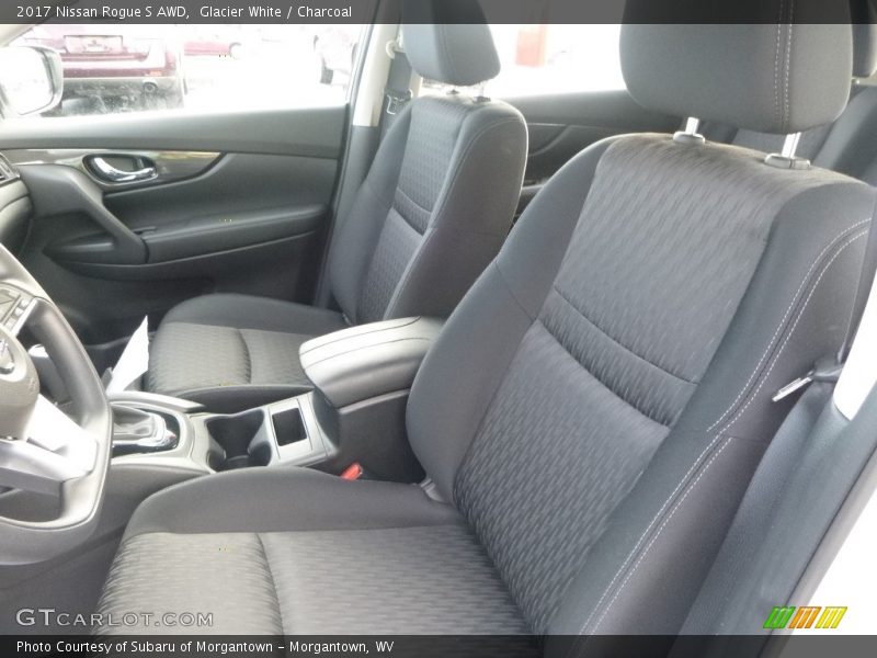 Glacier White / Charcoal 2017 Nissan Rogue S AWD