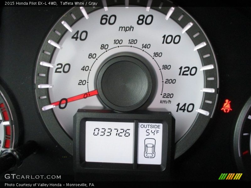Taffeta White / Gray 2015 Honda Pilot EX-L 4WD