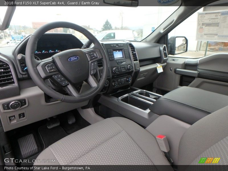  2018 F150 XLT SuperCab 4x4 Earth Gray Interior