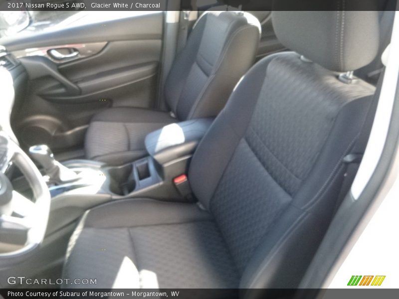 Glacier White / Charcoal 2017 Nissan Rogue S AWD
