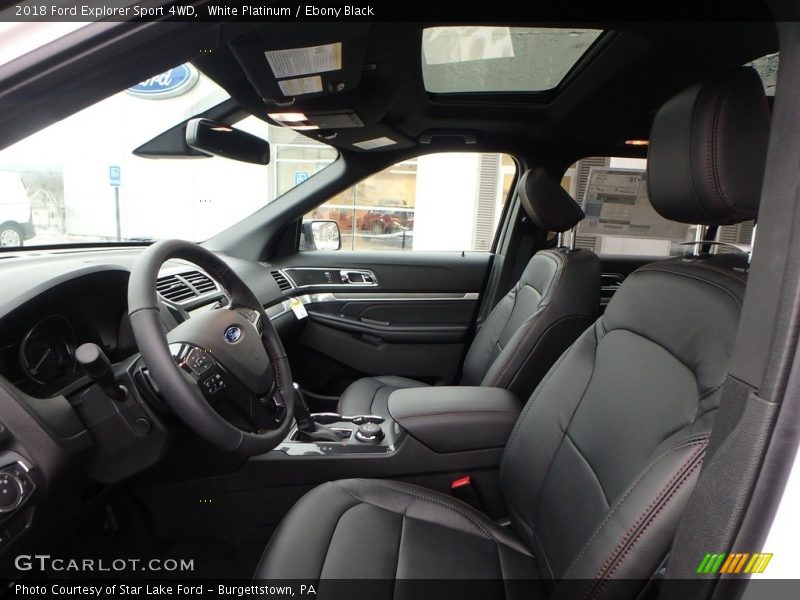 Front Seat of 2018 Explorer Sport 4WD