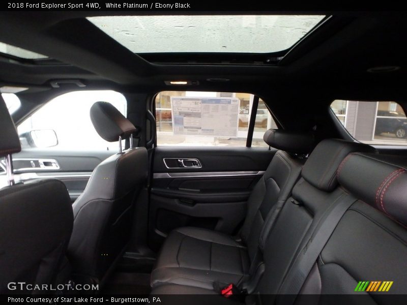 Rear Seat of 2018 Explorer Sport 4WD