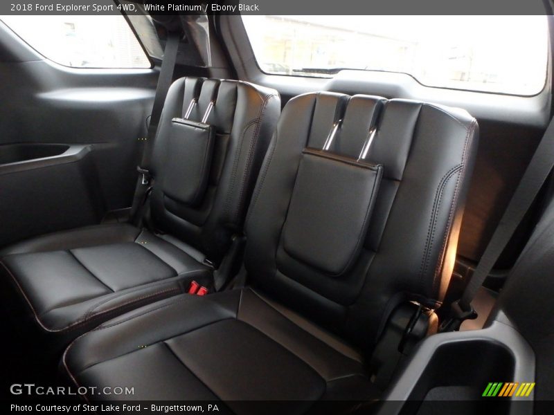 White Platinum / Ebony Black 2018 Ford Explorer Sport 4WD