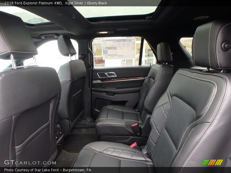 Rear Seat of 2018 Explorer Platinum 4WD