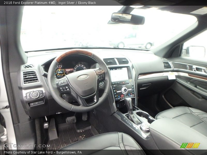  2018 Explorer Platinum 4WD Ebony Black Interior