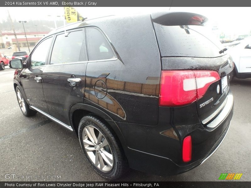 Ebony Black / Gray 2014 Kia Sorento SX V6 AWD