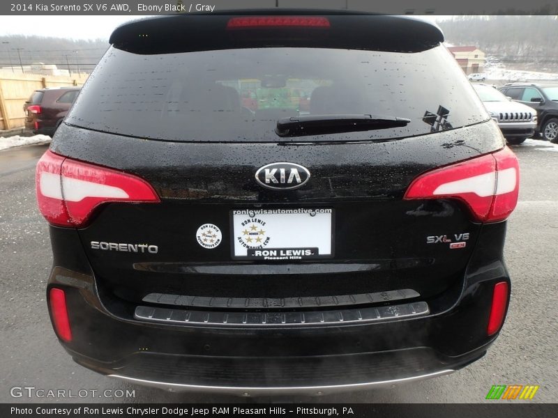 Ebony Black / Gray 2014 Kia Sorento SX V6 AWD