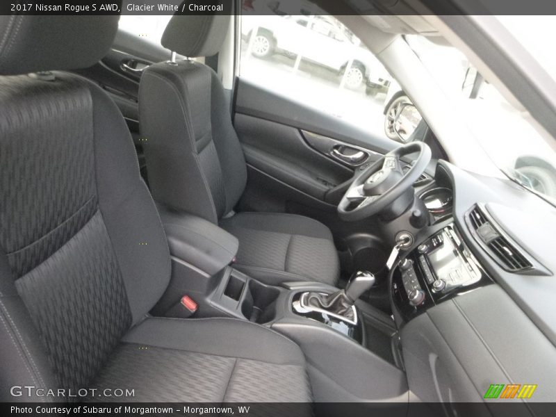 Glacier White / Charcoal 2017 Nissan Rogue S AWD