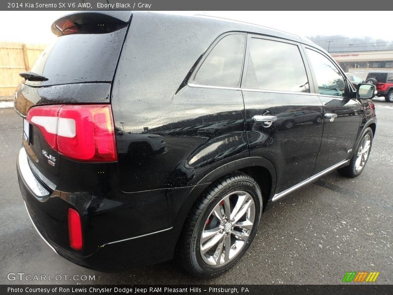Ebony Black / Gray 2014 Kia Sorento SX V6 AWD