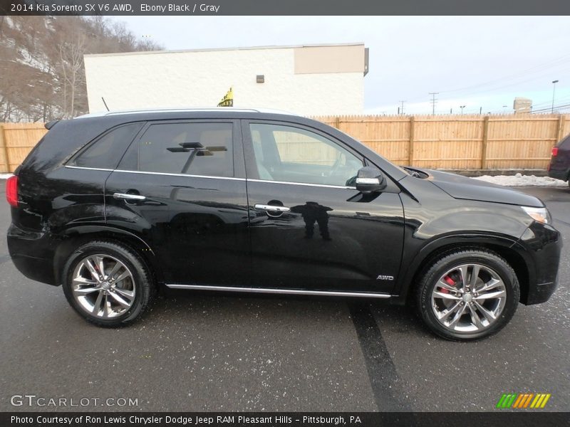 Ebony Black / Gray 2014 Kia Sorento SX V6 AWD