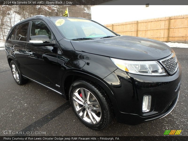 Ebony Black / Gray 2014 Kia Sorento SX V6 AWD