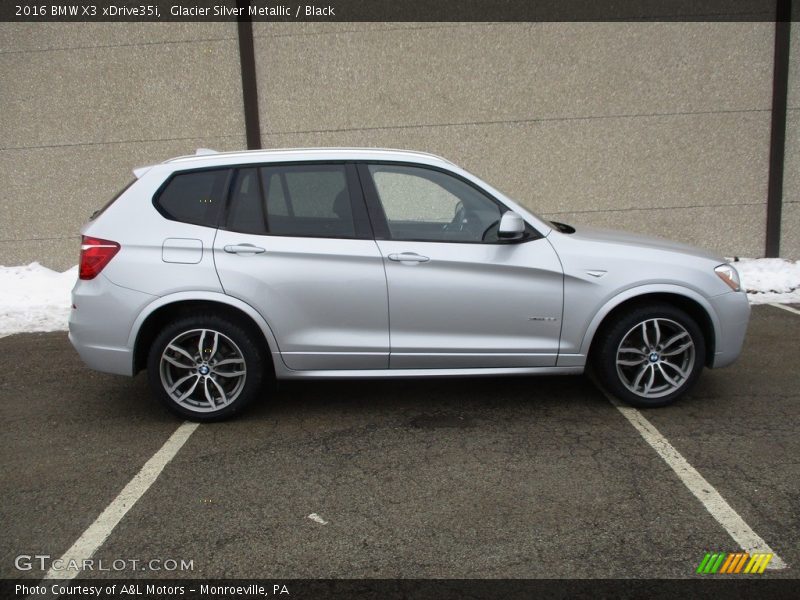 Glacier Silver Metallic / Black 2016 BMW X3 xDrive35i