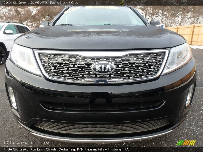 Ebony Black / Gray 2014 Kia Sorento SX V6 AWD