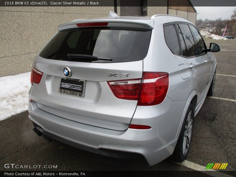 Glacier Silver Metallic / Black 2016 BMW X3 xDrive35i