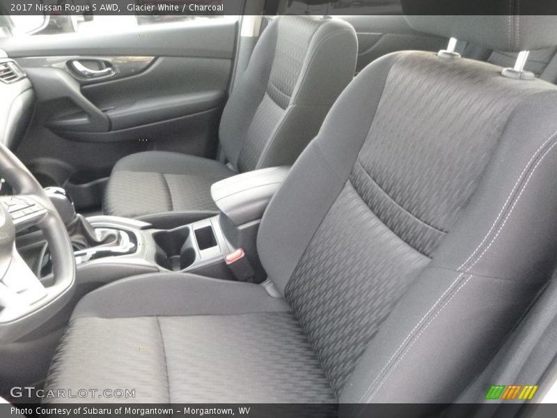 Glacier White / Charcoal 2017 Nissan Rogue S AWD