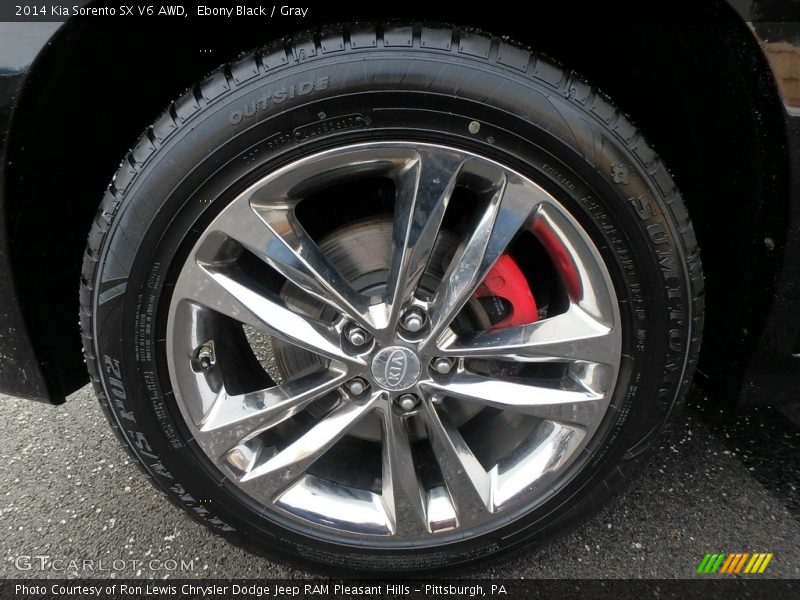 Ebony Black / Gray 2014 Kia Sorento SX V6 AWD