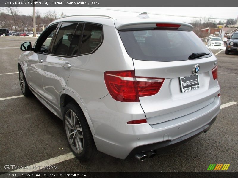 Glacier Silver Metallic / Black 2016 BMW X3 xDrive35i