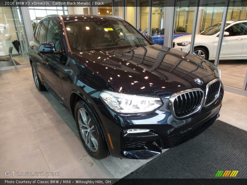 Carbon Black Metallic / Black 2018 BMW X3 xDrive30i