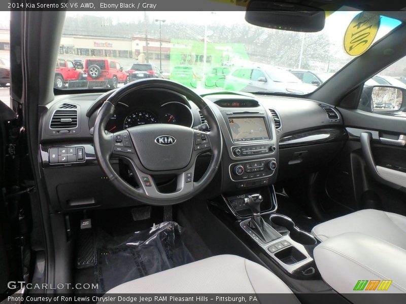 Ebony Black / Gray 2014 Kia Sorento SX V6 AWD