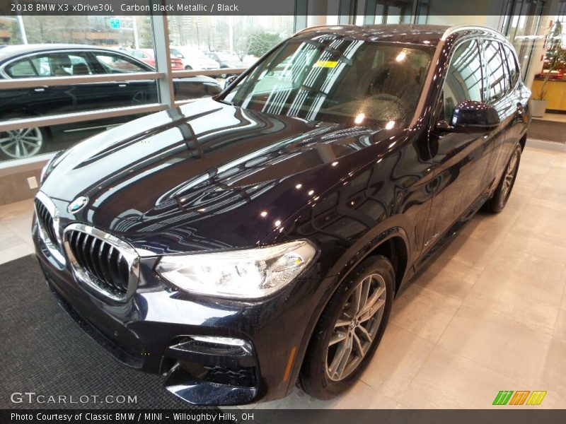 Carbon Black Metallic / Black 2018 BMW X3 xDrive30i