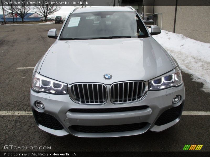 Glacier Silver Metallic / Black 2016 BMW X3 xDrive35i