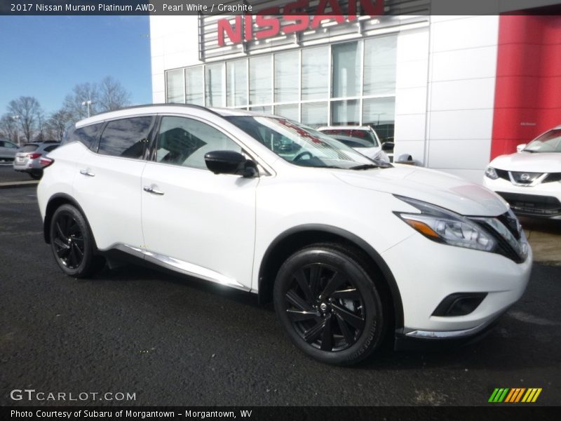 Pearl White / Graphite 2017 Nissan Murano Platinum AWD