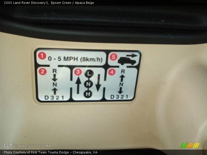 Epsom Green / Alpaca Beige 2003 Land Rover Discovery S