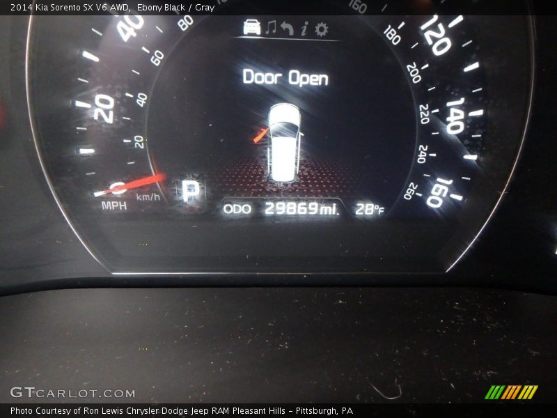 Ebony Black / Gray 2014 Kia Sorento SX V6 AWD