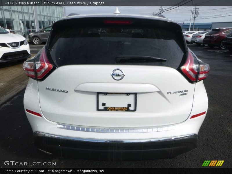 Pearl White / Graphite 2017 Nissan Murano Platinum AWD
