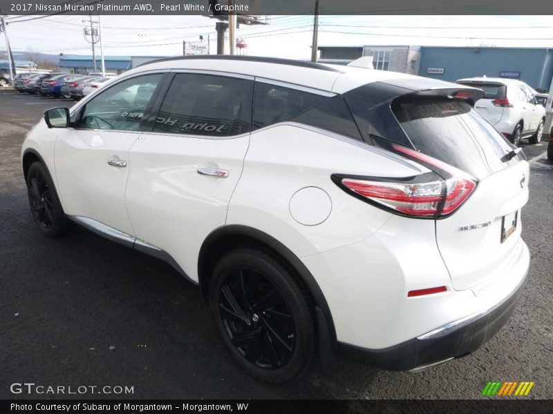 Pearl White / Graphite 2017 Nissan Murano Platinum AWD