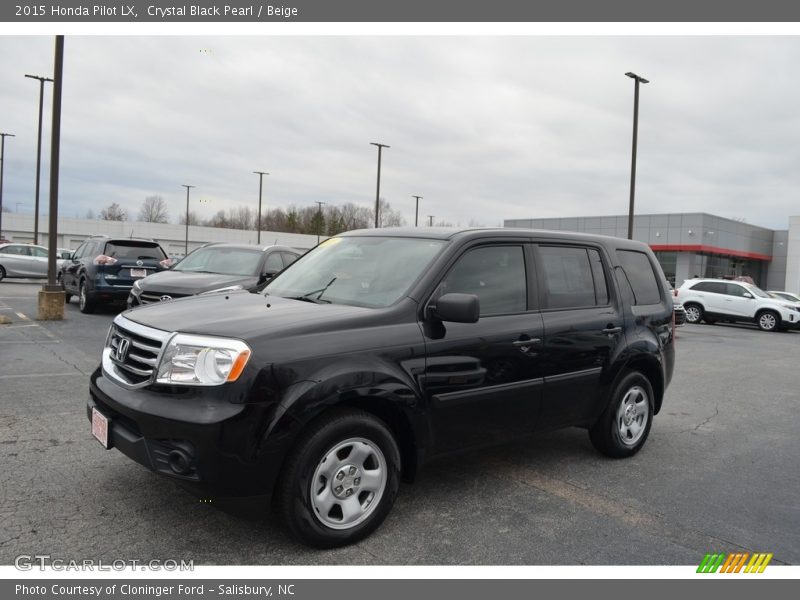 Crystal Black Pearl / Beige 2015 Honda Pilot LX