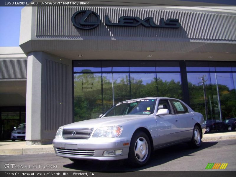 Alpine Silver Metallic / Black 1998 Lexus LS 400