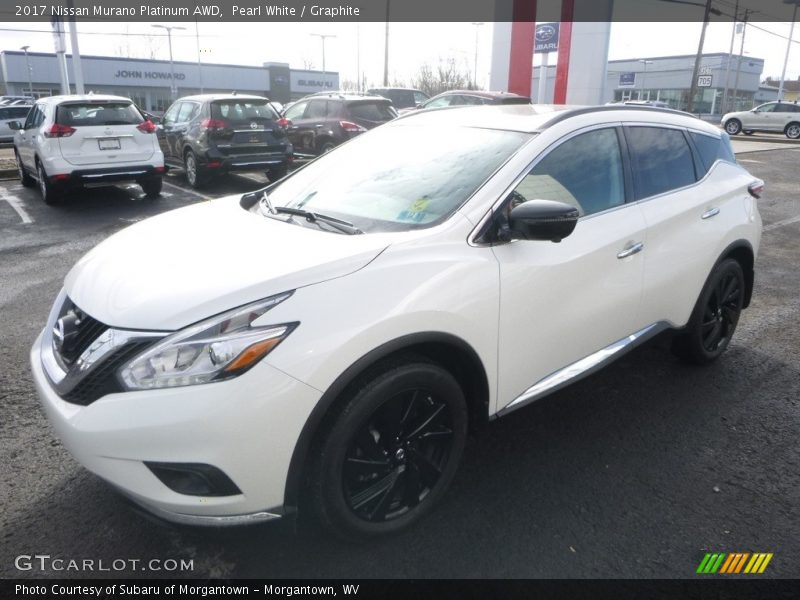 Pearl White / Graphite 2017 Nissan Murano Platinum AWD
