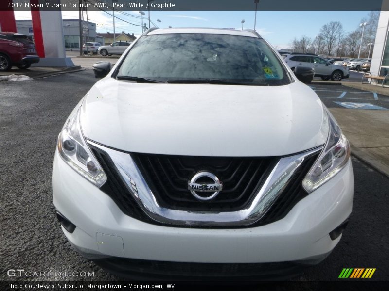 Pearl White / Graphite 2017 Nissan Murano Platinum AWD
