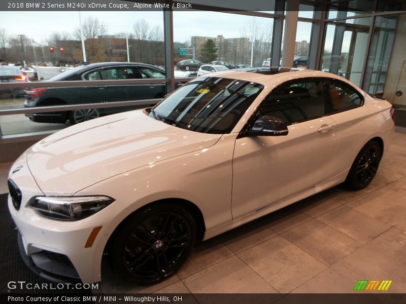 Alpine White / Black 2018 BMW 2 Series M240i xDrive Coupe