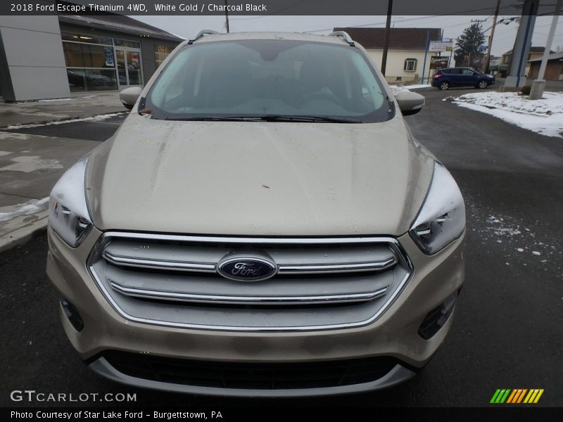 White Gold / Charcoal Black 2018 Ford Escape Titanium 4WD