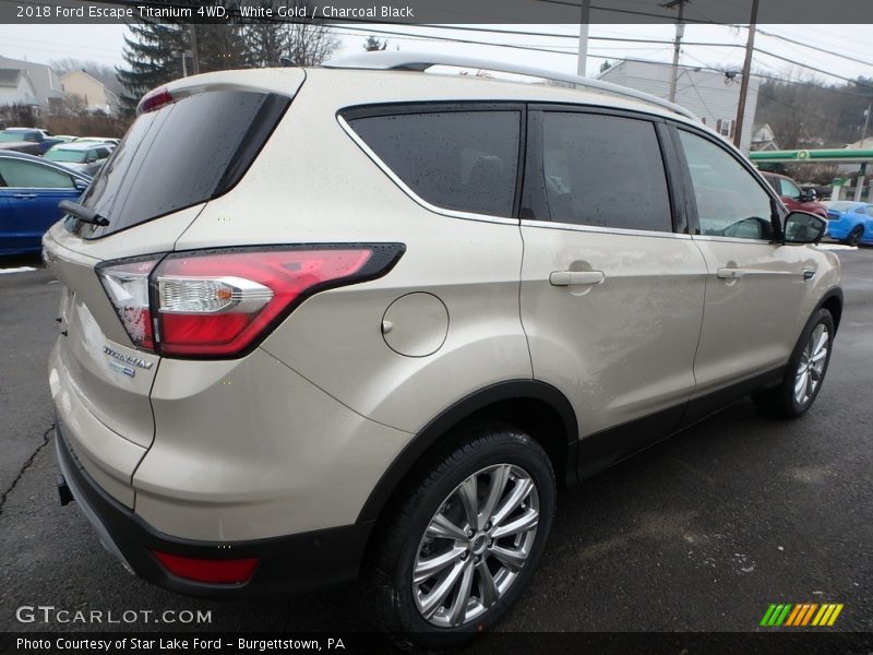 White Gold / Charcoal Black 2018 Ford Escape Titanium 4WD