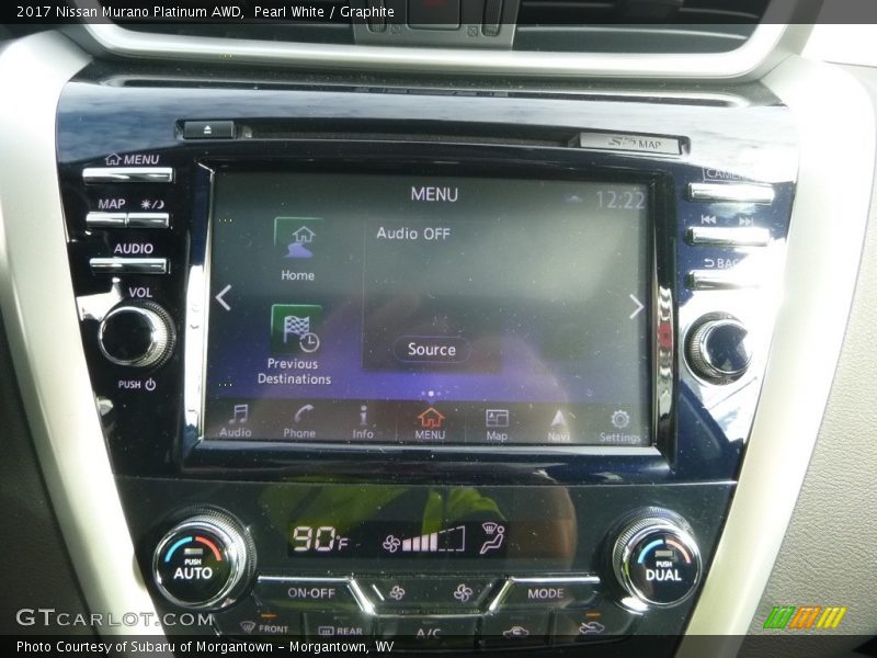Pearl White / Graphite 2017 Nissan Murano Platinum AWD
