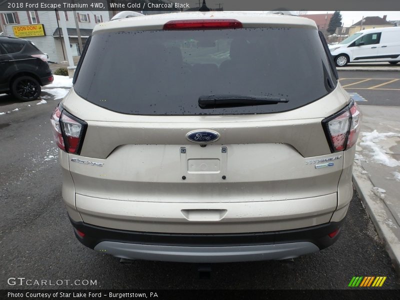 White Gold / Charcoal Black 2018 Ford Escape Titanium 4WD